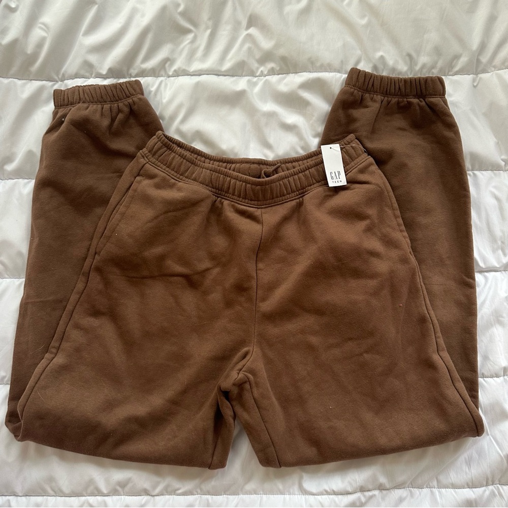GAP Brown Sweatpants Cozy Elastic Waist